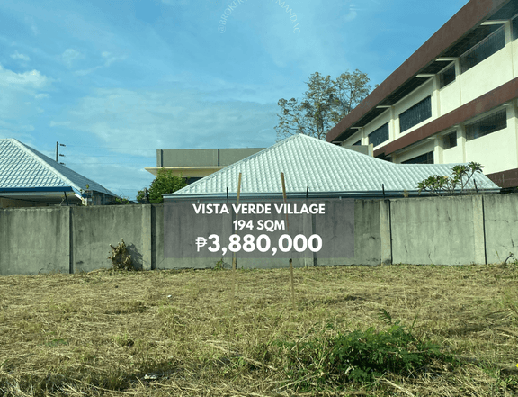 194 sqm Residential Lot For Sale in Vista Verde, Cagayan de Oro