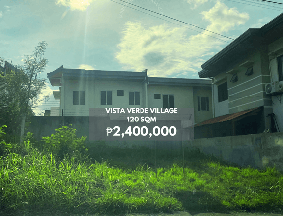 120 sqm Residential Lot For Sale in Vista Verde, Cagayan de Oro