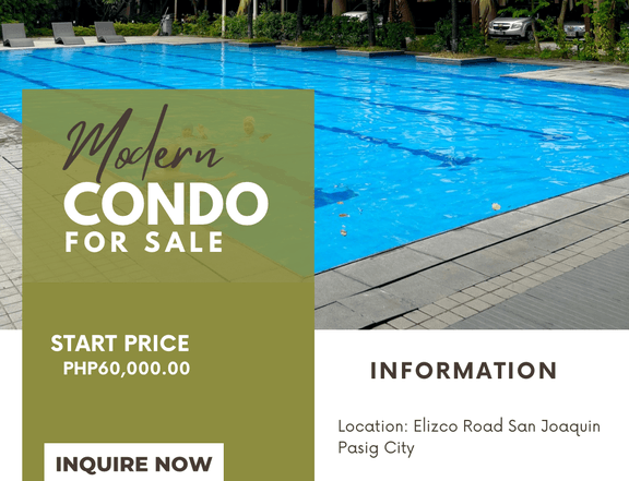 The Rochester Garden Pasig  3BR RFO Condo for Sale Near BGC