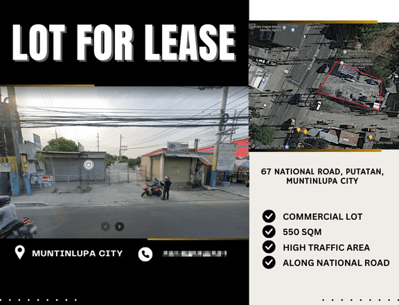 Commercial Lot for long term lease in Muntinlupa Metro Manila