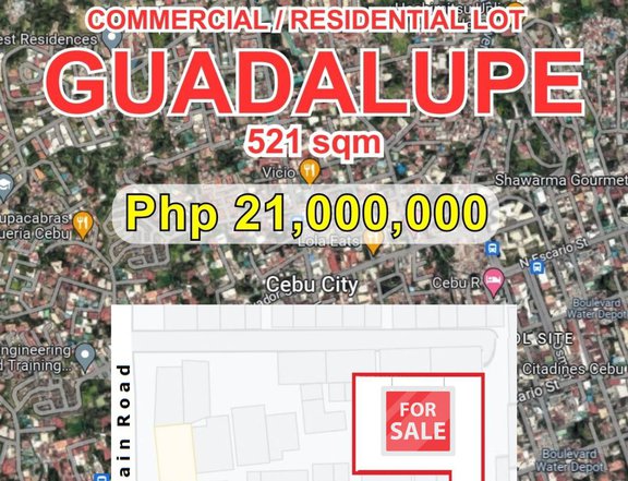 521 sqm Residential Lot For Sale in Guadalupe Cebu City