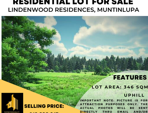 346 sqm Residential Lot For Sale in Lindenwood Muntinlupa