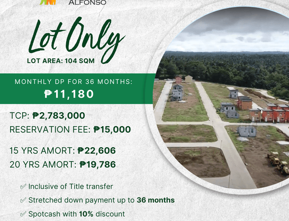 104 SQM LOT FOR SALE IN TAGAYTAY