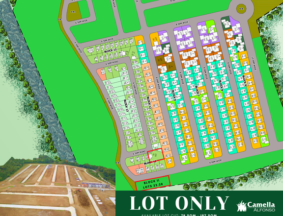 78 sqm Residential Lot For Sale in Alfonso Cavite