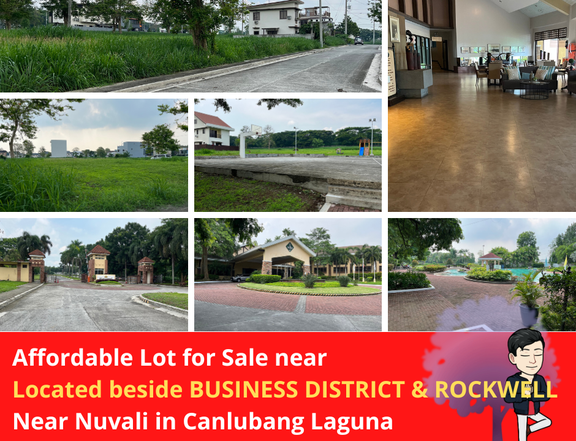 Affordable lots next to BUSINESS DISTRICT & ROCKWELL!  Near Nuvali Canlubang Laguna