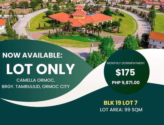 99 sqm Residential Lot For Sale in Camella Ormoc, Ormoc City, Leyte