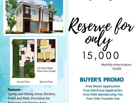 Affordable 3-bedroom Duplex / Twin House in Legazpi Albay