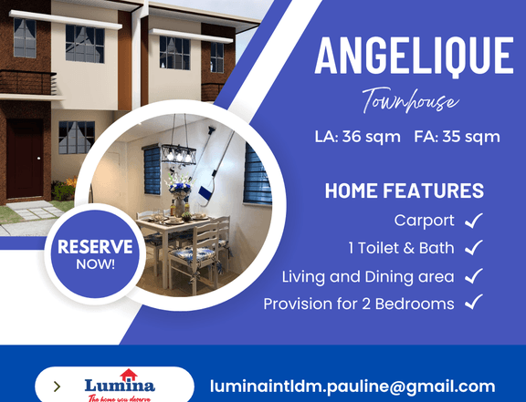 Angelique Townhouse in Bauan, Batangas