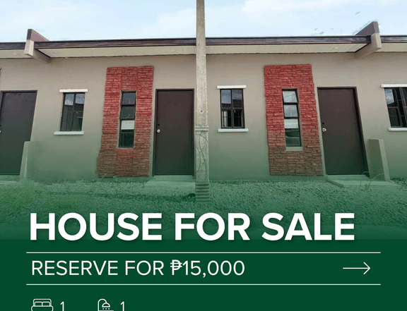 1-Bedroom Rowhouse For Sale in Tagum