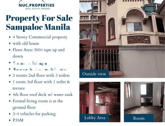 Property For Sale  Sampaloc Manila