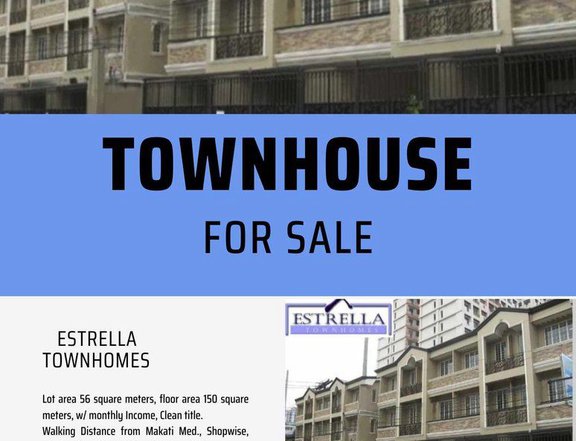 Townhouse for Sale Near Shopwise Chino Roces Makati