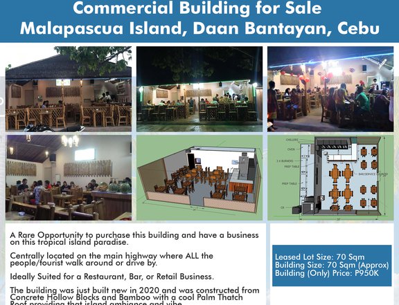 Commercial Building for Sale Malapascua Island, Daan Bantayan, Cebu