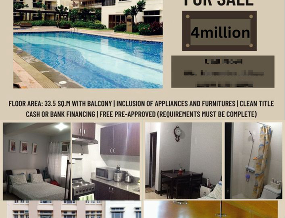 33.50 sqm 1-bedroom Condo For Sale in Cubao Quezon City / QC