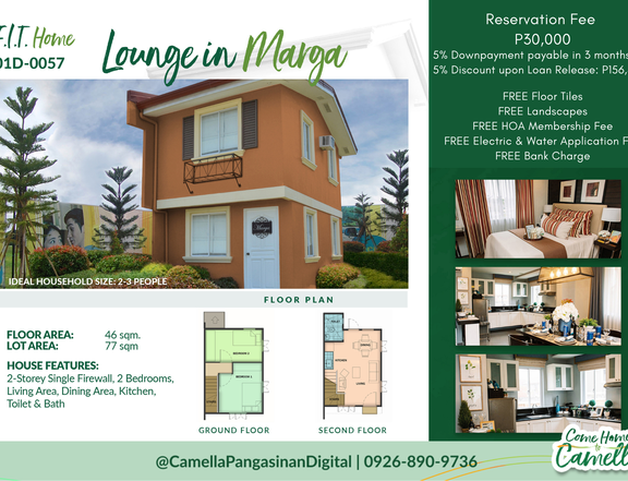 RFO UNIT: Marga 2 Bedrooms & 1 Toilet and Bath