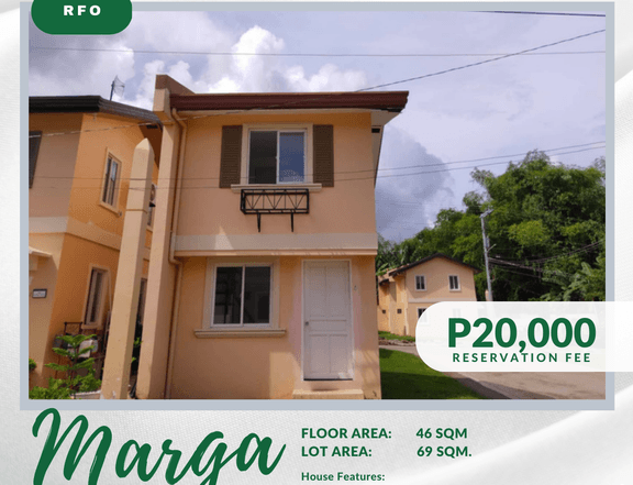 Marga SF, Move-in Ready at Camella Negros Oriental, Dumaguete