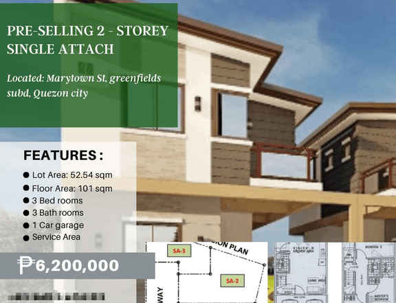Affordable 3-bedroom Single Attached House For Sale in Quezon City /QC