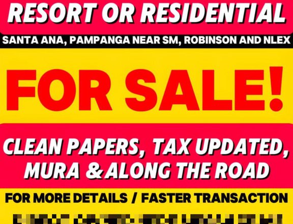 3700 sqm. Raw lot  in Sata. Ana Pampanga