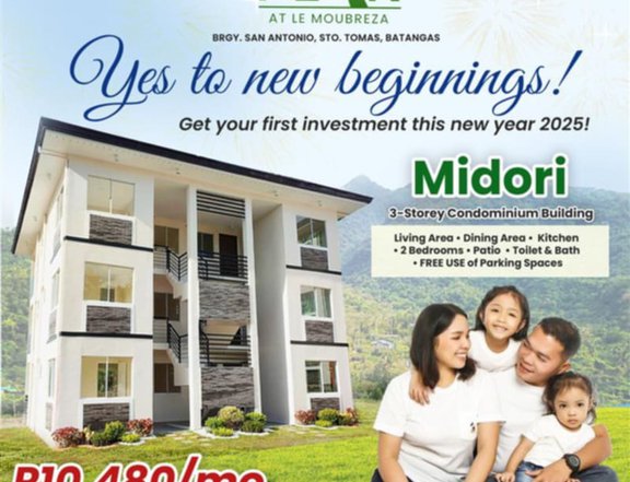 Ready For Occupancy 50 sqm 2-bedroom Residential Condo For Sale in Santo Tomas Batangas