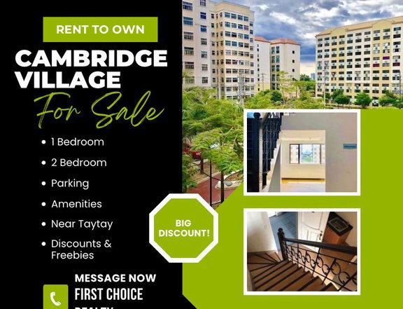 Pre-Owned (RFO) 40.00 sqm 1-bedroom Residential Condo For Sale in Cainta Rizal