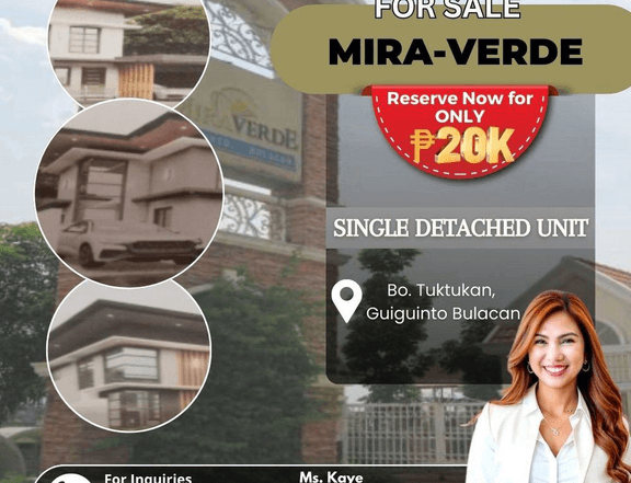 Single Detached House For Sale in Mira Verde Subdivision Guiguinto Bulacan