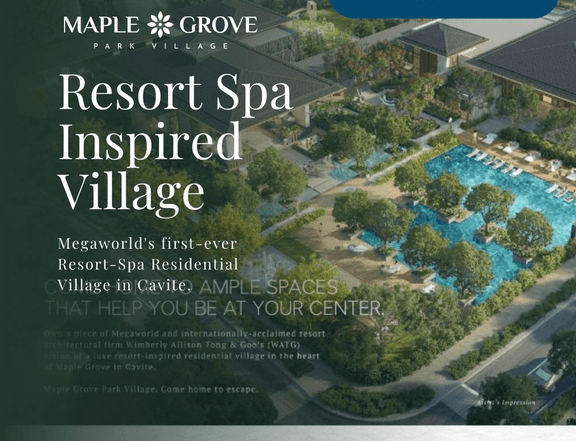 Amenity Riched Resort Spa Village Cavite|Maple Grove Park Village