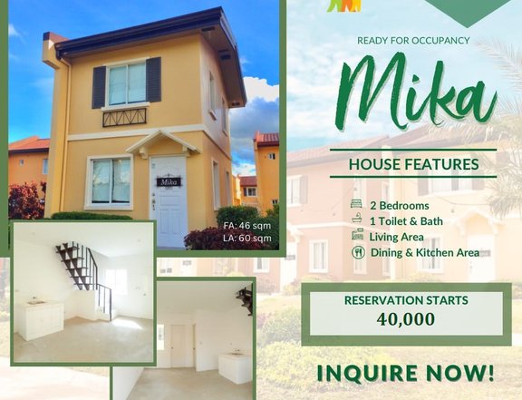 AFFORDABLE HOUSE & LOT READY FOR OCCUPANCY (FOR ONLY 23K DP)