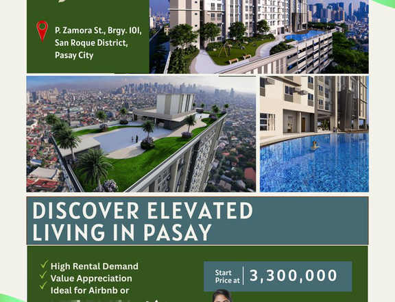 AFFORDABLE  CONDOMINIUMIN PASAY CITY! near Edsa MRT & LRT, Airport, MOA, Universities, Makati