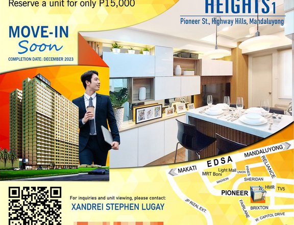 Pre-selling Condo unit in Mandaluyong City - Pioneer Heights 1