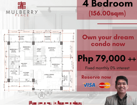 Mulberry Place: 4-bedroom Residential Condo For Sale in Taguig (PRESELLING)