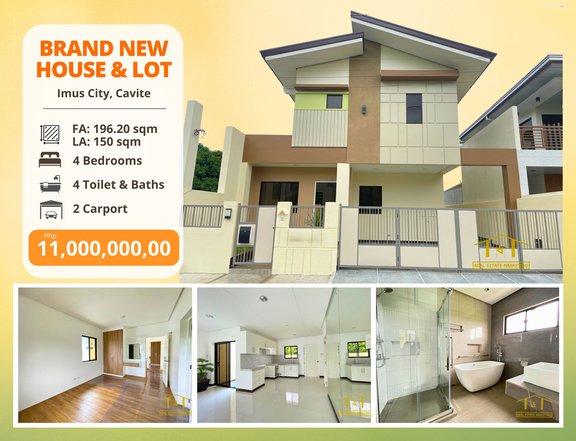 4 Bedroom 4 T&B Brand New House and Lot For Sale RFO in Imus Cavite