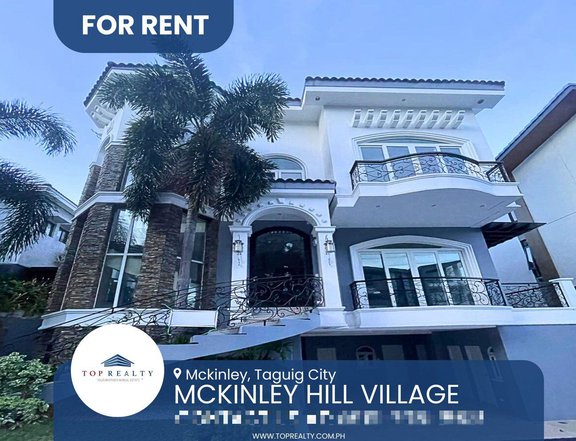For Rent: House in Mckinley Hill Village, Taguig 4 Bedroom