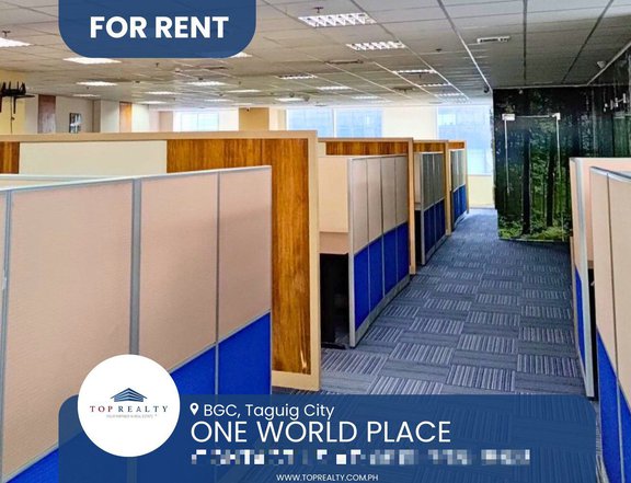 Office Space for Rent in BGC Taguig One World Place, Fort Bonifacio,