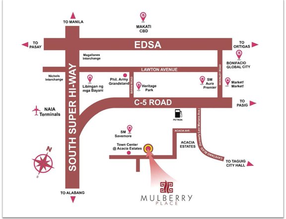 The Mulberry Place Phase 2 located at Acacia Estate Taguig City