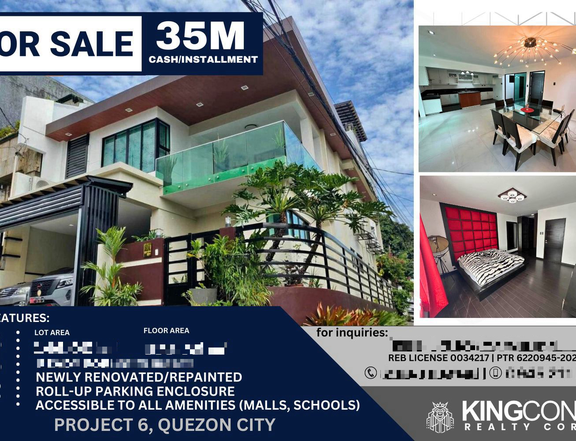 5-bedroom Single Detached House For Sale in Project 6 Quezon City / QC Metro Manila