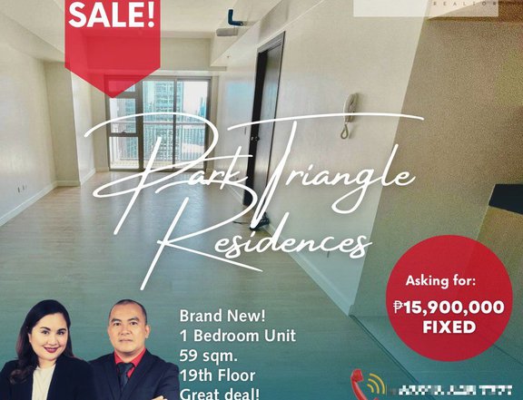 59.00 sqm 1-bedroom Condo For Sale in Park Triangle Residences BGC / Bonifacio Global City