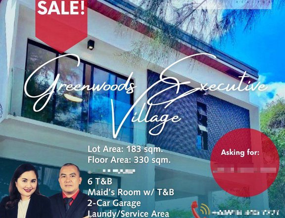 6-bedroom Single Detached House For Sale in Greenwoods Executive Village Cainta Rizal