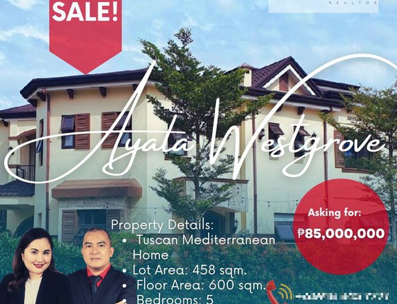 5 Bedroom Mediterranean Home For Sale at Ayala Westgrove Heights