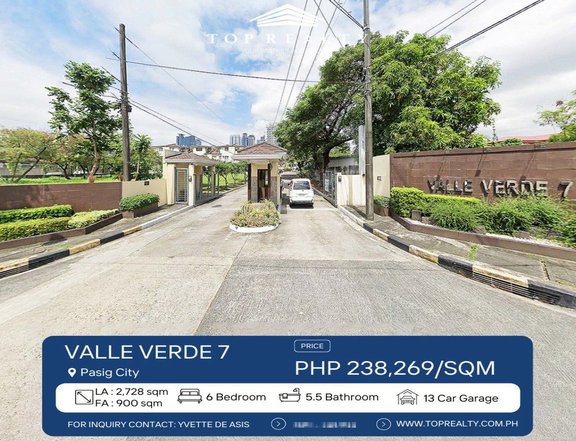 For Sale: 6 Bedrooms 6BR House in Pasig City, Valle Verde 7