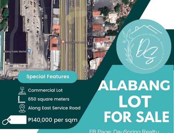 Highly Commercial Lot for Sale in Muntinlupa, Alabang (Rotonda)