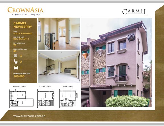RFO 3-bedroom Townhouse for sale in Bacoor Cavite
