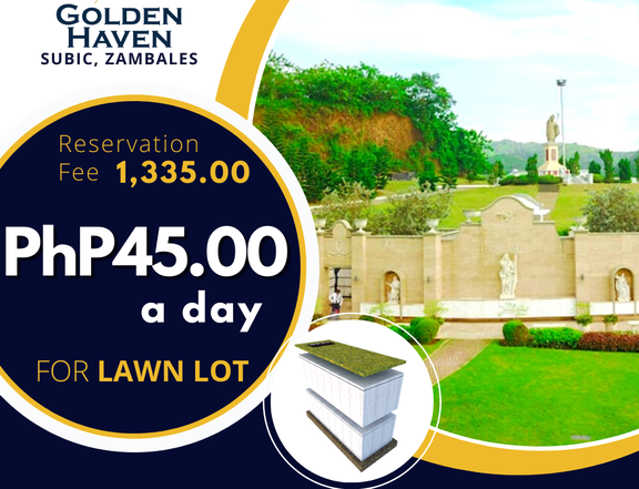 MEMORIAL LOT FOR SALE | Golden Haven - Subic Zambales (Lawnlot-1x2.5m)