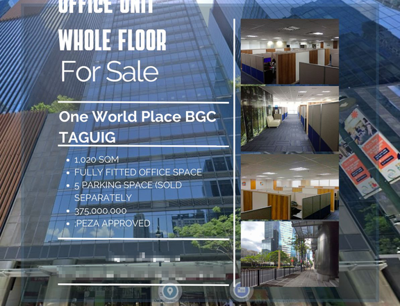 Whole Floor Office Units for Sale at BGC Taguig  (PEZA Bldg)