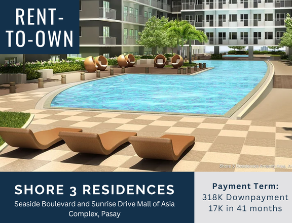 Rent-To-Own 1 Bedroom in Shore 3 Residences MOA Complex Pasay