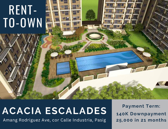 Rent-to-own Studio Unit in Pasig Metro Manila Ready For Occupancy