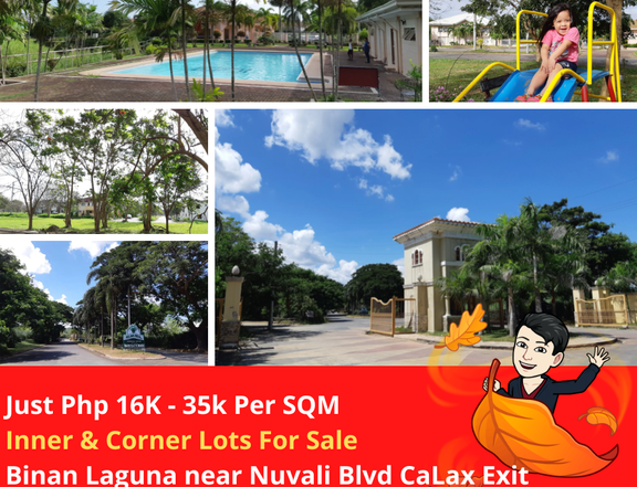 Just Php 26K - 45k Per sqm Residential Lot For Sale in Binan Laguna