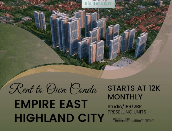 12K MONTHLY PRESELLING STUDIO IN PASIG-CAINTA