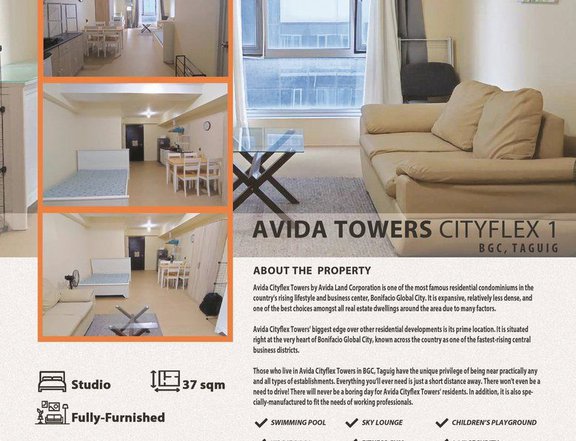 AVIDA TOWERS CITYFLEX - EXECUTIVE STUDIO FOR RENT