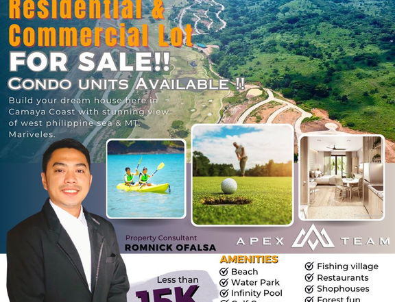 Pre Selling, Residential and commercial lot For sale
