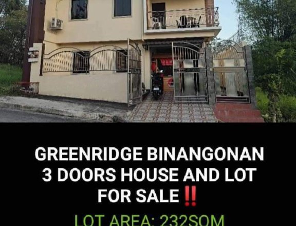 3 DOOR HOUSE WORTH 10M ONLY (Negotiable )Good for investment.