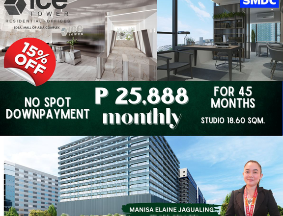 18.60 sqm Studio Office Condominium For Sale in Pasay Metro Manila